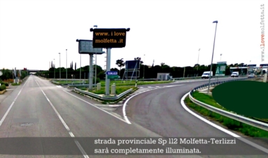 Molfetta-Terlizzi completamente illuminata