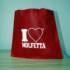 Borsa mare color red stampato solo da un lato di colore bianco il logo I Love Molfetta

