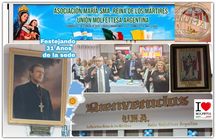 A Buenos Aires si festeggiano i 31 anni della sede UMA – Union Molfettese Argentina A Buenos Aires si festeggiano i 31 anni della sede UMA – Union Molfettese Argentina