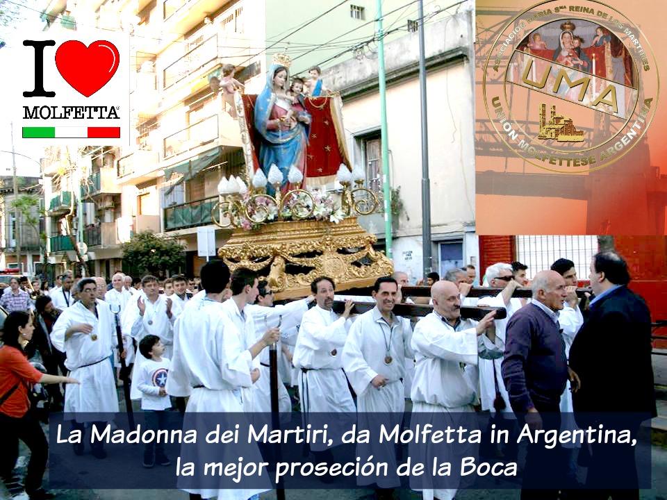 La procesion de la Boca: la Madonna dei Martiri en Argentina La procesion de la Boca: la Madonna dei Martiri en Argentina