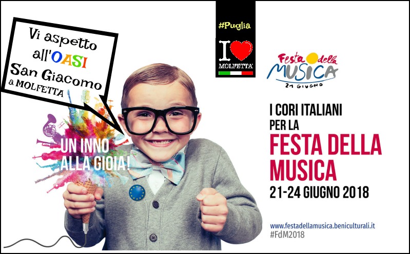 A Molfetta, oggi 21 giugno, e' la festa della Musica A Molfetta, oggi 21 giugno, e' la festa della Musica