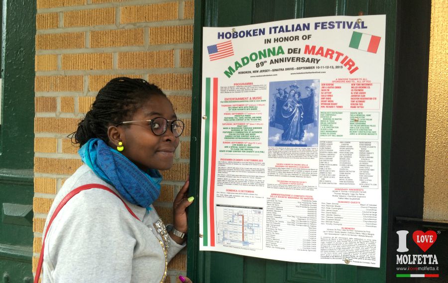 Nestia da Molfetta canta all'Hoboken Italian Festival 2015