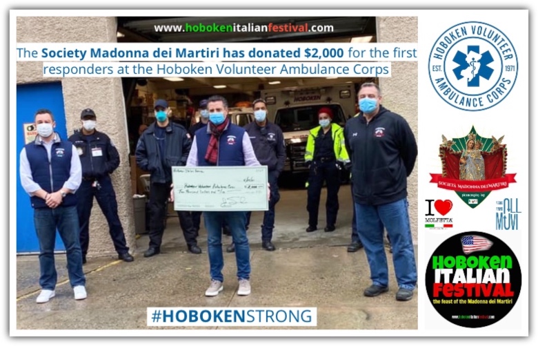 La Societ&agrave; della MdM fa una donazione in favore dei soccorritori ad Hoboken