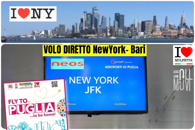 FlyToPuglia: Collegamento diretto NY - Bari 