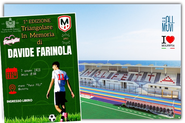 A Molfetta un triangolare di calcio in memoria di Davide