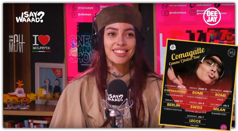 Comagatte ospite a Say Waaad su Radio Deejay