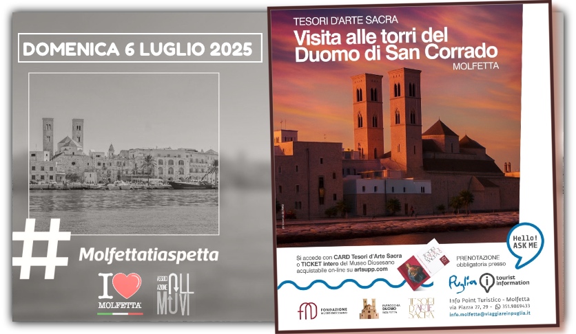 A Molfetta le Torri del Duomo visitabili al pubblico