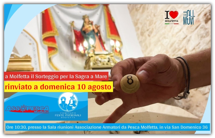 Festa Patronale 2025, a Molfetta il Sorteggio per la Sagra a Mare