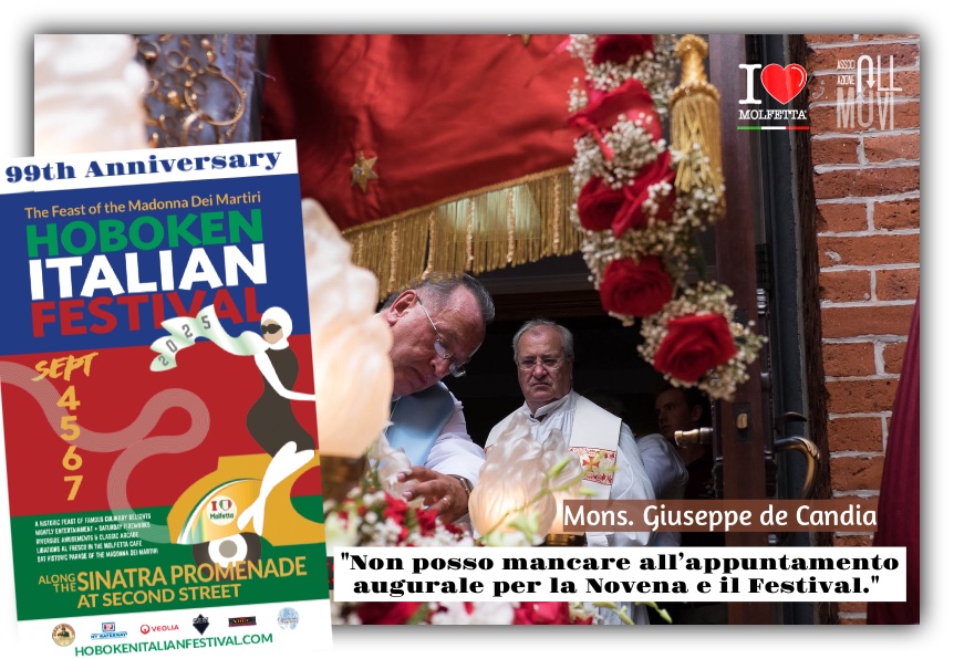 Don Giuseppe e i suoi auguri  per i 99 anni della Madonna dei Martiri ad Hoboken