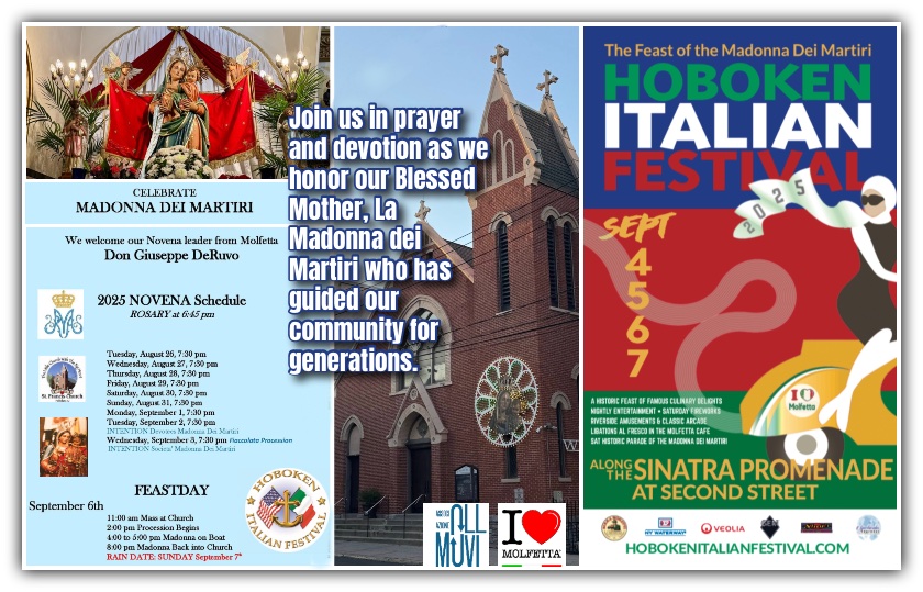 Ad Hoboken oggi inizia la Novena in devozione alla Madonna dei Martiri