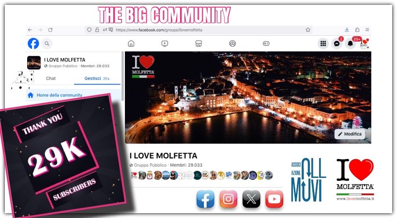 I Love Molfetta supera i 29K followers su Facebook: un successo globale by Associazione Oll Muvi 