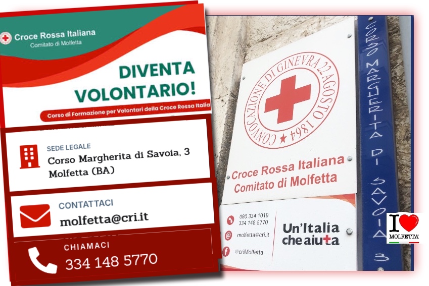 Diventa Volontario: Croce Rossa Italiana comitato Molfetta