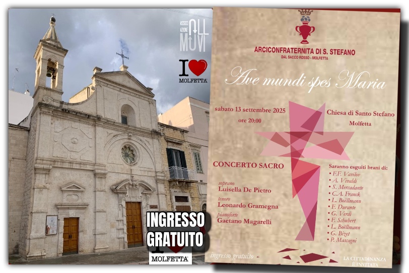 Ave mundi spes Maria: Concerto di Musica Sacra a Molfetta