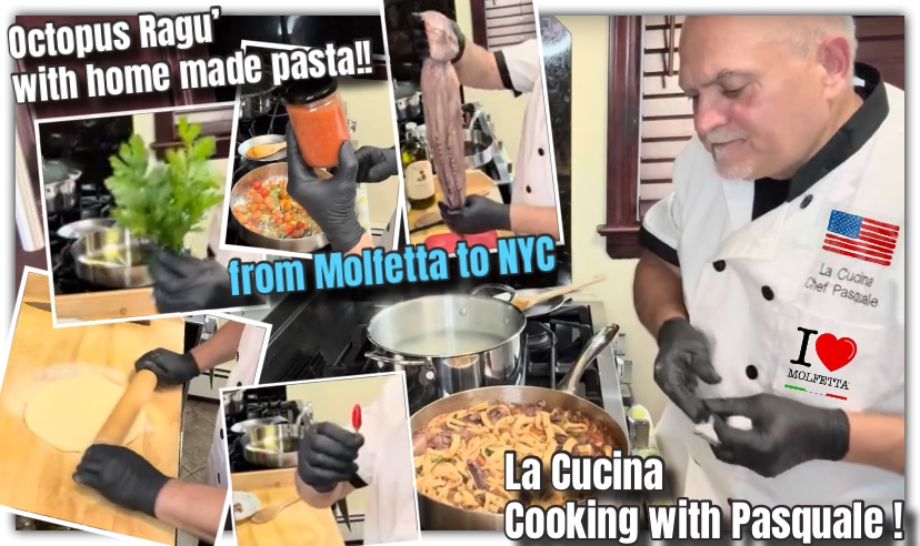 La Cucina Cooking with Pasquale: Octopus Ragu with home made pasta