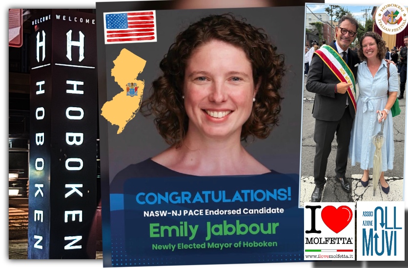 Emily Jabbour new Mayor of Hoboken: Best Wishes by I Love Molfetta Emily Jabbour new Mayor of Hoboken: Best Wishes by I Love Molfetta