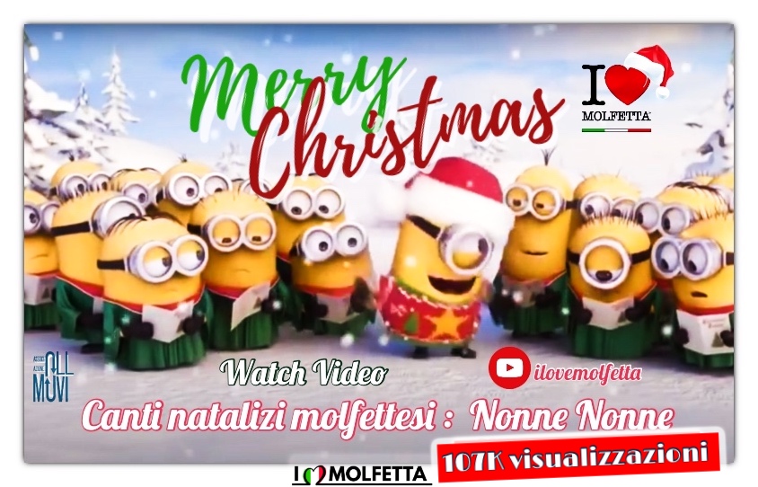 Oltre 107mila visualizzazioni per il video di Natale sul Canale YouTube ilovemolfetta