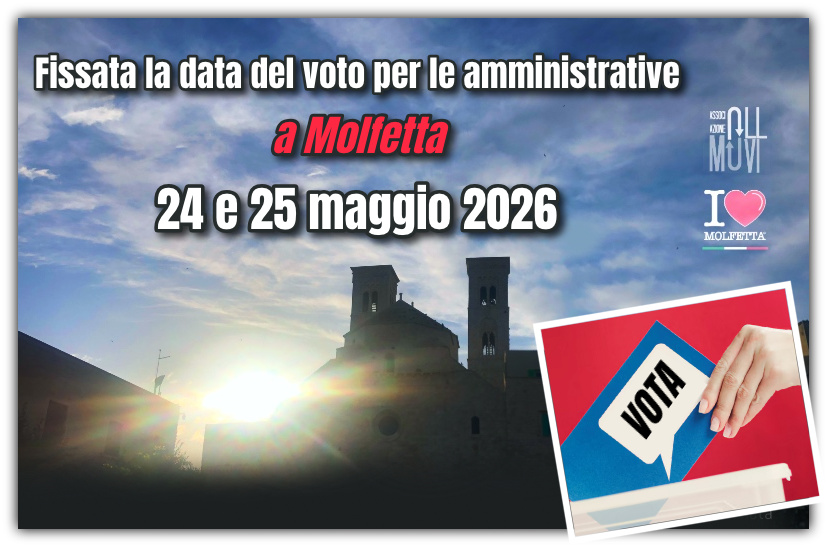 Fissata la data del voto per le amministrative a Molfetta