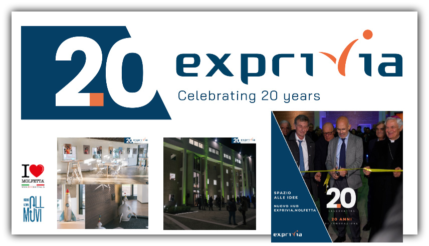 A Molfetta Exprivia celebra il ventesimo anniversario dalla nascita del brand A Molfetta Exprivia celebra il ventesimo anniversario dalla nascita del brand