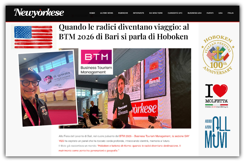 La Puglia guarda Hoboken: il Turismo delle Radici conquista la scena del BTM 2026