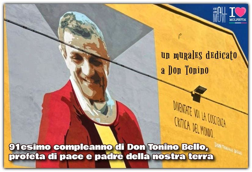 91esimo compleanno di Don Tonino Bello, profeta di pace e padre della nostra terra