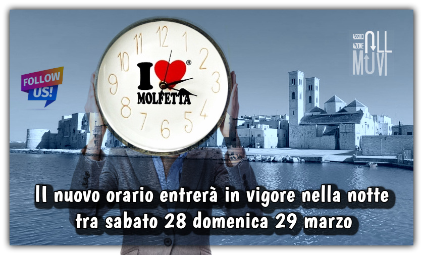 Cambio orario: dovremo spostare avanti la lancetta di 1 ora Cambio orario: dovremo spostare avanti la lancetta di 1 ora