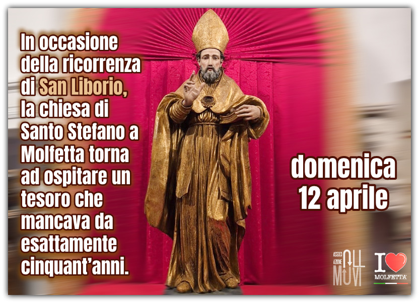 A Molfetta tra storia e devozione: esposta la statua di San Liborio