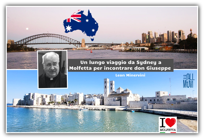 Arriva da Sydney a Molfetta per incontrare don Giuseppe 
