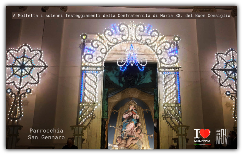 A Molfetta i solenni festeggiamenti della Confraternita di Maria SS. del Buon Consiglio