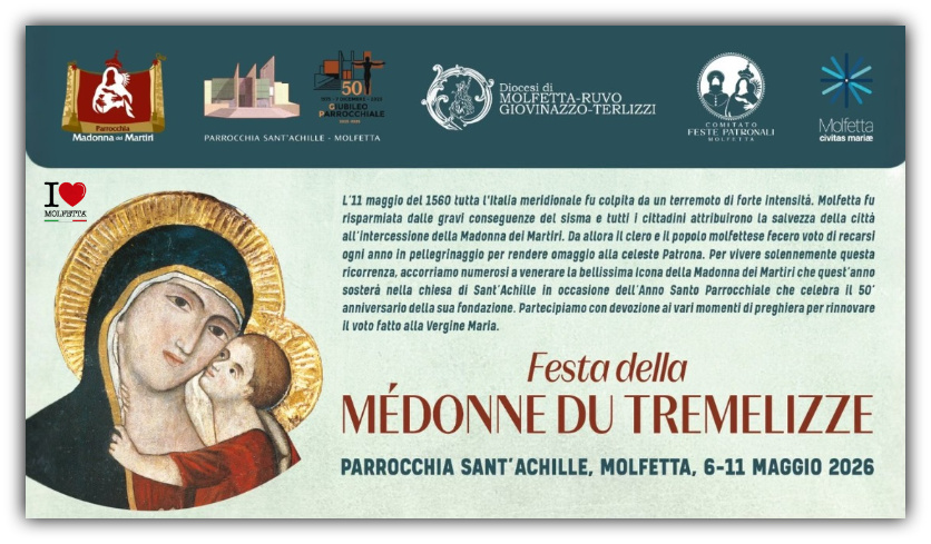 A Molfetta la Festa della Medonne du Tremelizze 2026