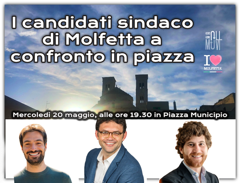 Dibattito pubblico tra i candidati sindaci di Molfetta Dibattito pubblico tra i candidati sindaci di Molfetta