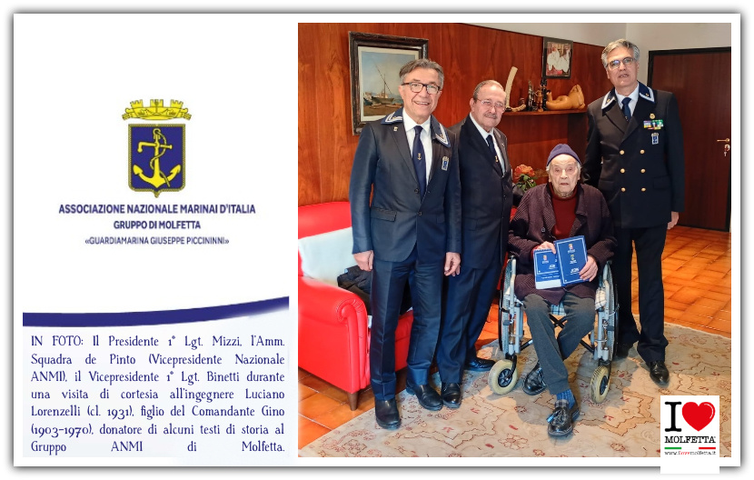 Molfetta: Associazione Nazionale Marinai d ' Italia rinnova il Direttivo Molfetta: Associazione Nazionale Marinai d ' Italia rinnova il Direttivo