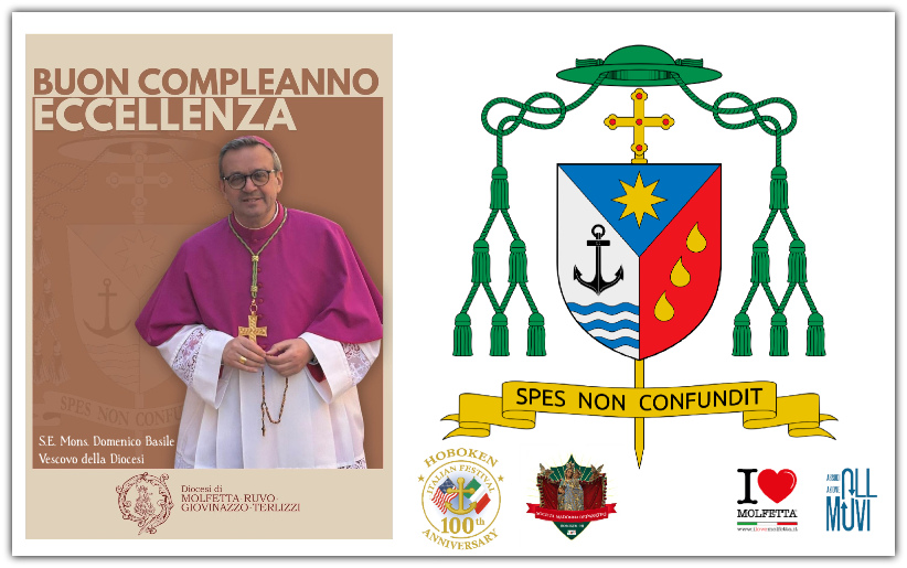 Auguri a S.E. Mons. Domenico Basile: un compleanno che unisce la nostra comunita' diocesana e quella oltreoceano