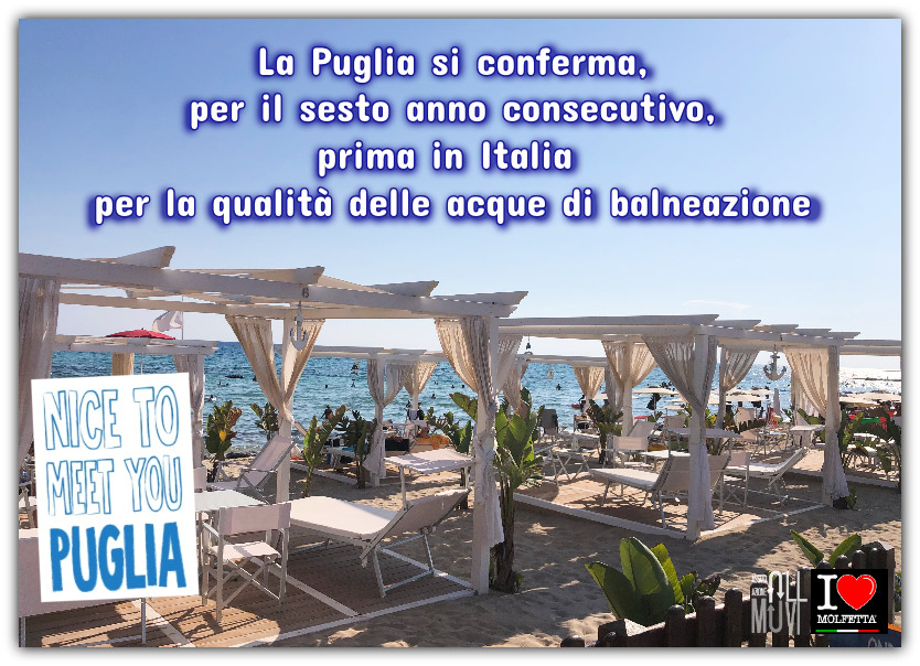 Puglia prima in Italia per la qualita' del mare: turismo in crescita Puglia prima in Italia per la qualita' del mare: turismo in crescita