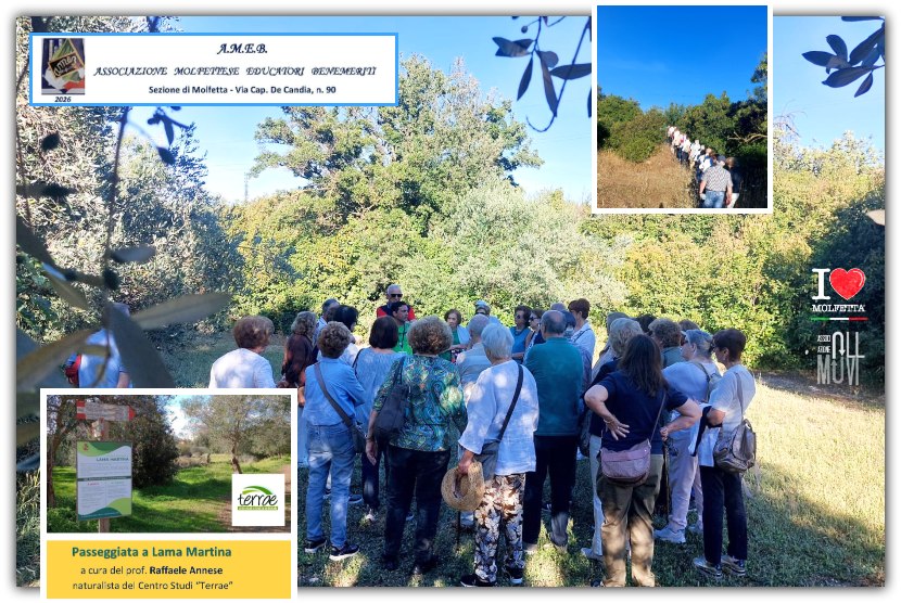 AMEB: passeggiata a Molfetta presso Lama Martina