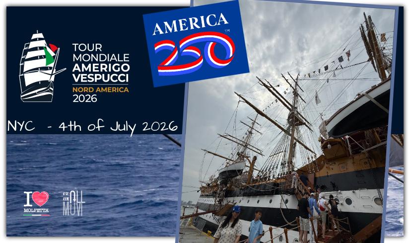 USA festeggiano i 250 anni: brilla sul fiume Hudson la nostra Italia con il Veliero Amerigo Vespucci