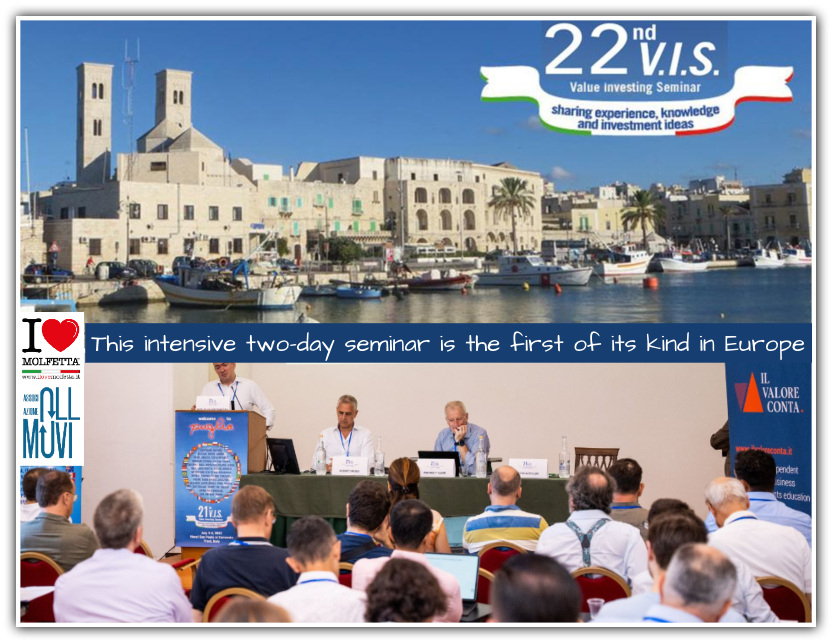 Value Investing Seminar 22nd edition in Puglia Value Investing Seminar 22nd edition in Puglia