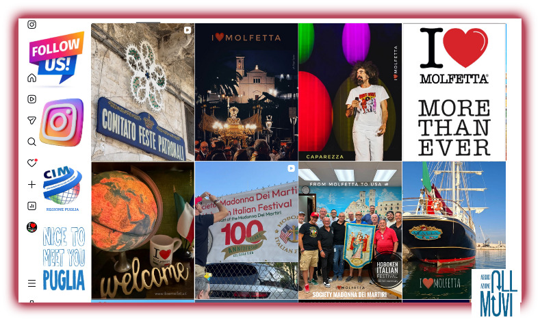 Instagram profile I Love Molfetta: follow us!