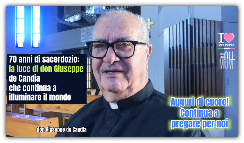 70 anni di sacerdozio: la luce di don Giuseppe de Candia che continua a illuminare il mondo 70 anni di sacerdozio: la luce di don Giuseppe de Candia che continua a illuminare il mondo