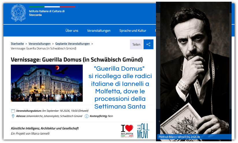 Un molfettese nel mondo che racconta la sua terra: Guerilla Domus, la Settimana Santa di Puglia in Germania