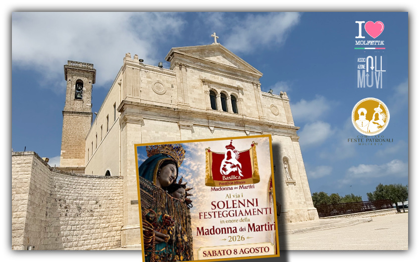 A Molfetta iniziano ufficialmente i Solenni Festeggiamenti in onore della Madonna dei Martiri A Molfetta iniziano ufficialmente i Solenni Festeggiamenti in onore della Madonna dei Martiri