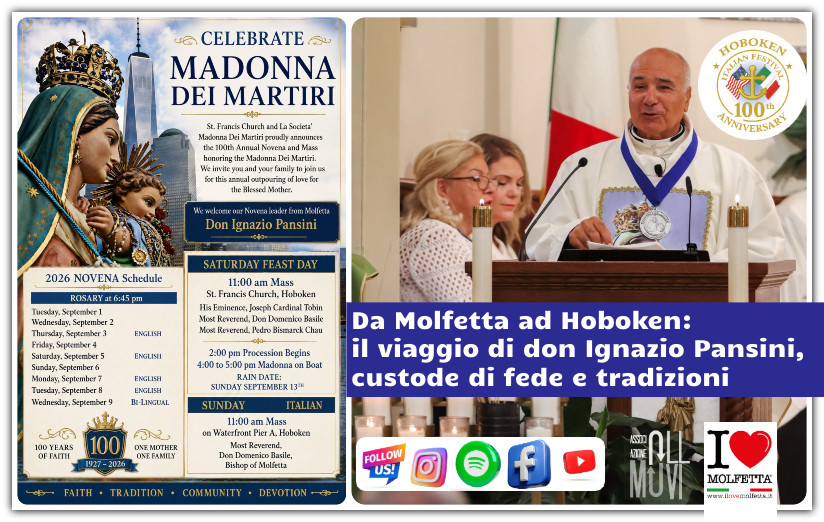 Da Molfetta ad Hoboken: il viaggio di don Ignazio Pansini, custode di fede e tradizioni