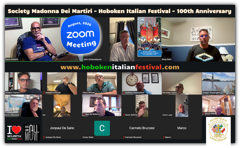 SMDM di Hoboken, nel nord America Zoom meeting per i 100 anni di storia HIF SMDM di Hoboken, nel nord America Zoom meeting per i 100 anni di storia HIF