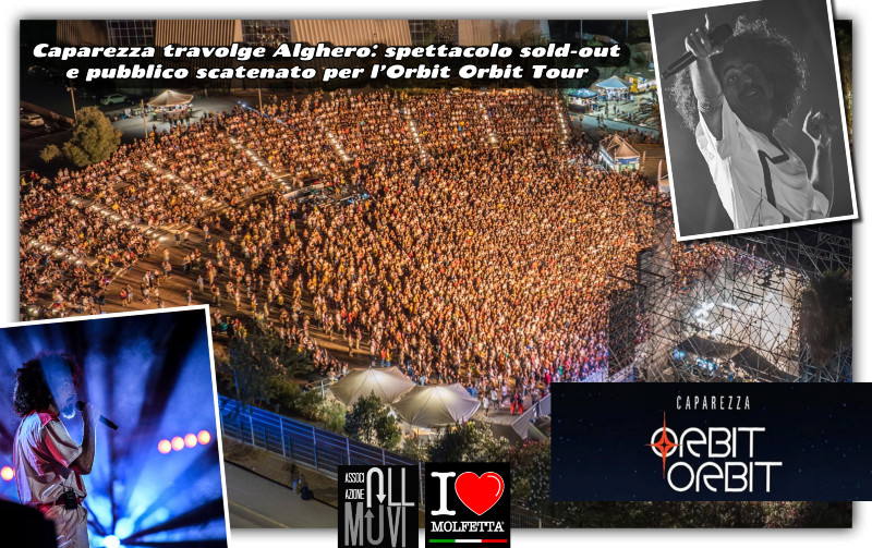  Caparezza accende Alghero: esplosione di musica, energia e identita' molfettese