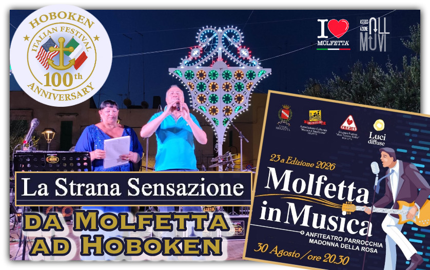 Molfetta in Musica con La Strana Sensazione: summer 2026 Molfetta in Musica con La Strana Sensazione: summer 2026