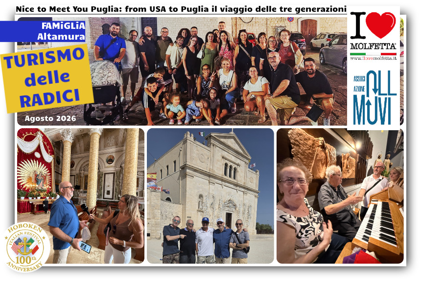 Nice to Meet You Puglia: dagli USA il viaggio delle tre generazioni