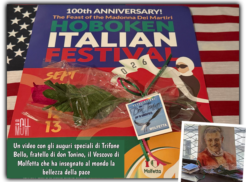 Dal Salento a Hoboken: un abbraccio virtuale di don Tonino nel Nord America Dal Salento a Hoboken: un abbraccio virtuale di don Tonino nel Nord America