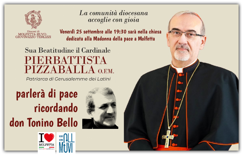Il Cardinale Pizzaballa a Molfetta: una riflessione sulla pace nel segno di don Tonino Bello Il Cardinale Pizzaballa a Molfetta: una riflessione sulla pace nel segno di don Tonino Bello
