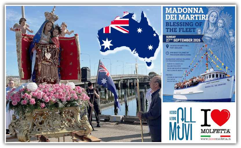 Adelaide celebra la Madonna dei Martiri: il cuore dei molfettesi batte forte anche nel nuovo continente