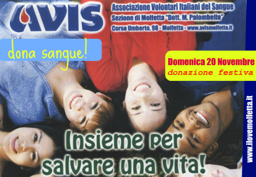 Oggi donazione festiva