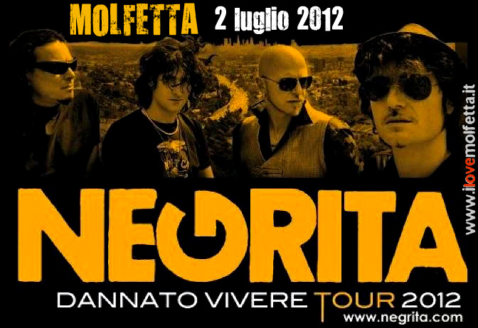 Negrita in concerto a Molfetta